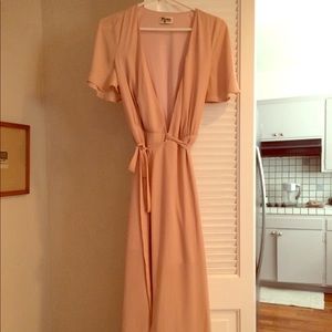 Show Me Your Mumu Sophia Wrap Dress - Dusty Blush